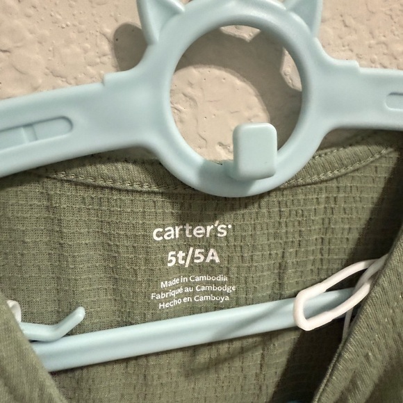 Carter’s 2-Piece Long Sleeve Top & Legging Set (5T) Floral Fall - Picture 2 of 3